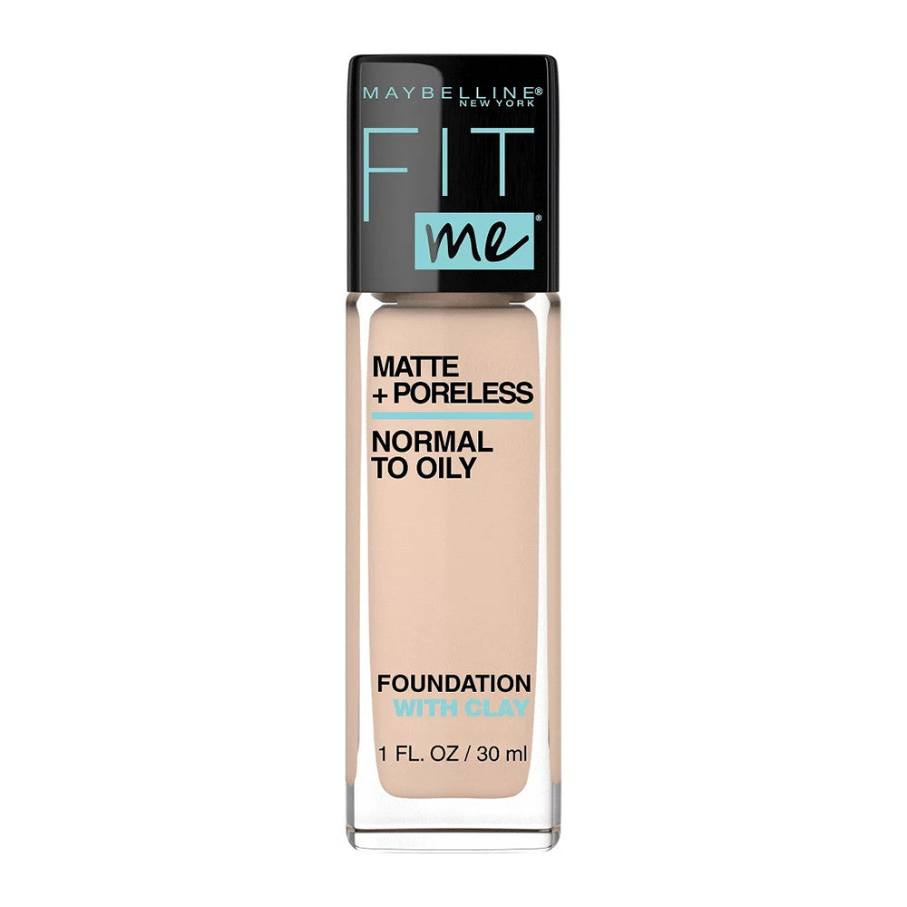 Maybelline New York Fit Me Matte Plus Poreless Liquid Foundation, 1 Ea
